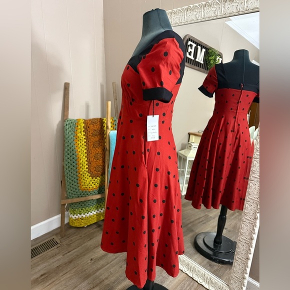 Unique-Vintage • 1950’s Retro Fit and Flare Swing Dress - Picture 5 of 16